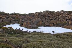 Snow on Rodway Range in Mount Field National Park Tasmania