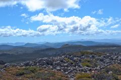 On top of the Mount Field West in Tasmania.