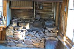 Inside the cooking building at Heimat Chalets New Norfolk in Tasmania