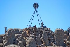 On top of the Mount Wellington near Hobart in Tasmania.