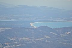 View from the summit of Mount Wellington near Hobart in Tasmania.