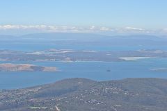 View from the summit of Mount Wellington near Hobart in Tasmania.