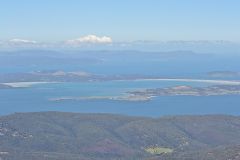 View from the summit of Mount Wellington near Hobart in Tasmania.