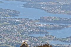 View from the summit of Mount Wellington near Hobart in Tasmania.
