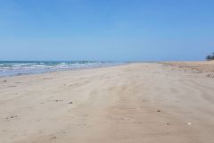 Empty beack at Lee Point Beach north of Darwin Australia 2019