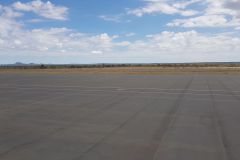 The very small Airport of Windhoek in Namibia