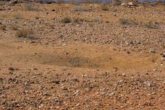 Strange hole at Valley of a Thousand Hills Campsite in Namibia