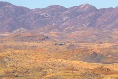 Desert landscape at Valley of a Thousand Hills campsite in Namibia