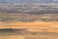 Desert landscape at Valley of a Thousand Hills campsite in Namibia