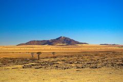 Desert landscape on the way to Walvisbay in Namibia.