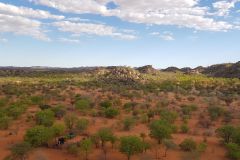 Lookout over the Porcupine camp site near Kamanjab in Namibia
