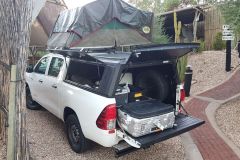 Clean car on the first day of the journey through Namibia in Windhoek
