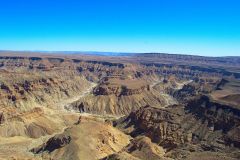 The Fish River Canyon in Namibia at Hobas Viewpoint