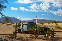 Old car in Solitaire in Namib Naukluft National Park Namibia