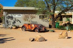 Old car in Solitaire in Namib Naukluft National Park Namibia
