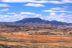 Desert landscape  at A Valley of a Thousand Hills Campsite Namibia
