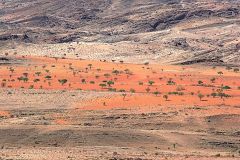 Desert landscape  at A Valley of a Thousand Hills Campsite Namibia