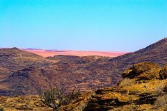 Desert landscape  at A Valley of a Thousand Hills Campsite Namibia