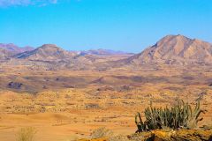 Desert landscape  at A Valley of a Thousand Hills Campsite Namibia