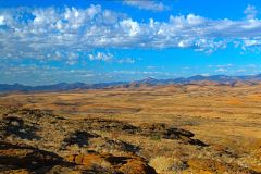 Desert landscape  at A Valley of a Thousand Hills Campsite Namibia