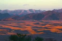 Desert landscape during sunset at A Valley of a Thousand Hills Campsite