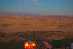 Desert landscape during sunset at A Valley of a Thousand Hills Campsite
