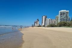 Surfers Paradise Shoreline with Gold Coast High-Rises