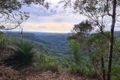 Gold Coast Hinterland Valley with Distant Coastal Skyline
