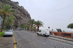 Palm-Lined Seafront Street, Ponta do Sol, Madeira