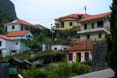 Layered Homes on the Hillside of Arco de São Jorge, Madeira