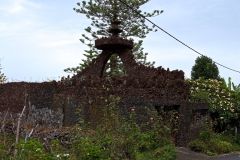Volcanic Stone Garden Wall in Rural Madeira