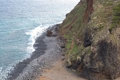 Hidden Pebble Cove Beneath the Cliffs near Porto Moniz, Madeira