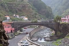 Stone Arch Bridge in a Lush Volcanic Valley, Madeira