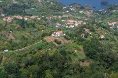 Terraced Hillside Farms and Villages Above the Atlantic, Madeira Island