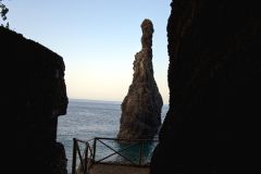 Basalt Sea Stack Viewed from Coastal Lookout, Madeira Island