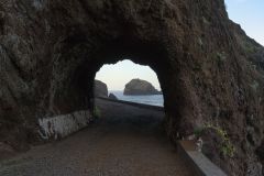 Rock Tunnel on Coastal Path, Madeira Island