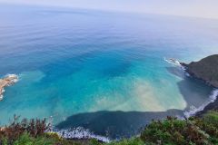 Turquoise Atlantic Cove below Arco de São Jorge, Madeira North Coast