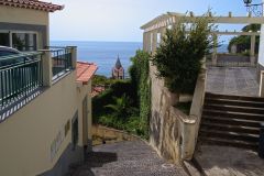 Terraced Pathway and Pergola Overlooking the Atlantic in Ponta do Sol, Madeira