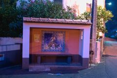 Wayside Tile Shrine at Bus Stop in Arco de São Jorge, Madeira