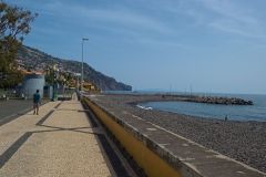 Seafront Promenade and Pebble Beach in Funchal, Madeira