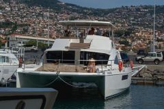 Catamaran at Funchal Marina, Madeira