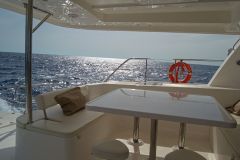 Catamaran Deck on the Atlantic Ocean off Madeira