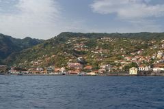 Coastal Village and Terraced Hillsides on Madeira