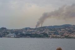 Wildfire Smoke over Funchal Harbor, Madeira
