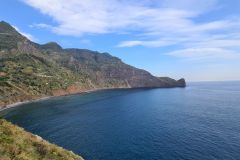 Cliffside View Toward the Atlantic at Ponta do Garajau, Madeira Island, Portugal