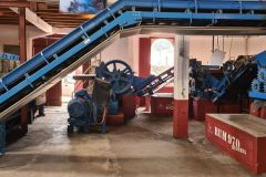 Sugarcane Processing Line, Porto da Cruz Rum Distillery, Madeira Island, Portugal