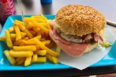 Burger and Fries Lunch in Ribeira Brava, Madeira