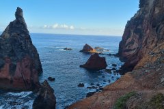 Sea Stacks and Volcanic Cliffs at Ponta de São Lourenço, Madeira