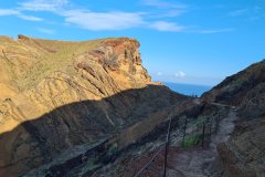 Cliffside Hiking Trail Through Volcanic Ravine, Ponta de São Lourenço, Madeira