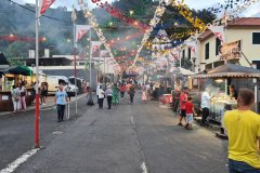 Festive Street in a Madeira Village